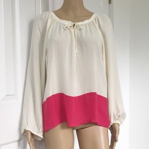 Parker 100% Silk Peasant style loose fit top S